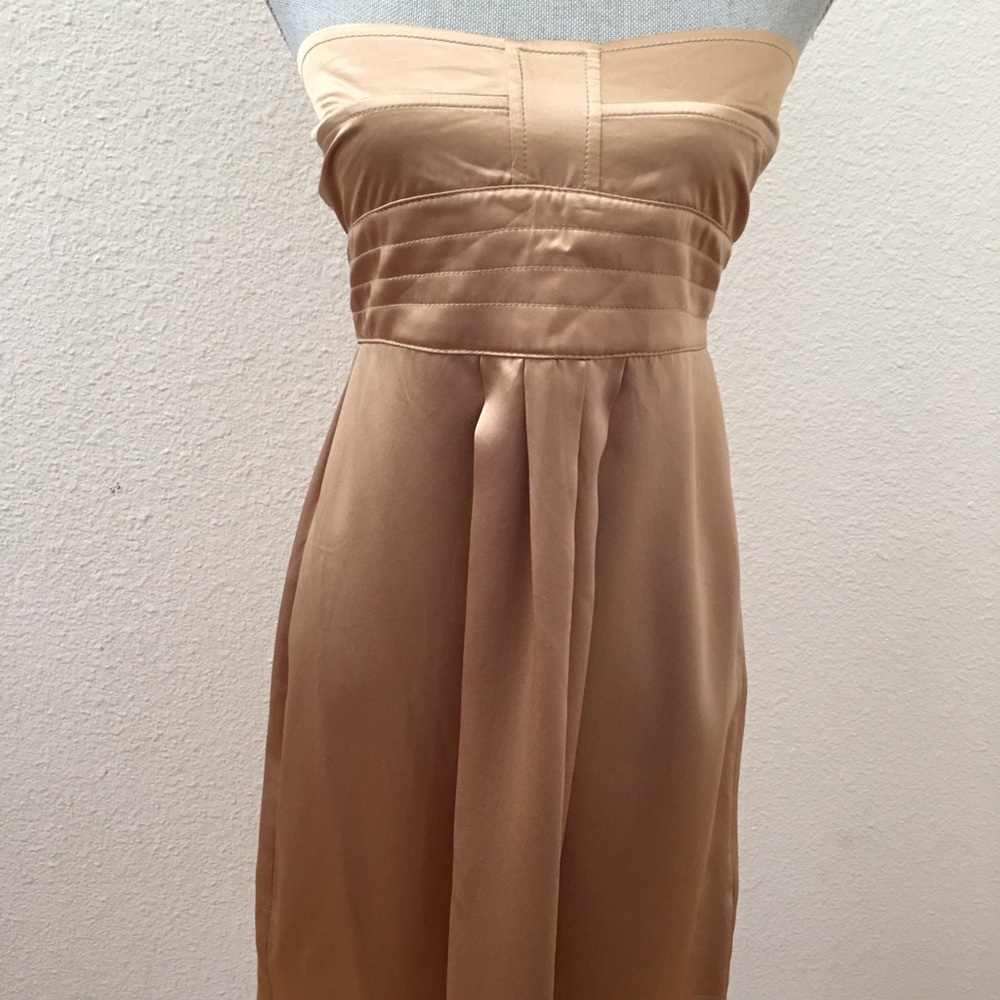 Burberry London gold dress size 6 S Small Strapless New NWT RARE GORGEOUS